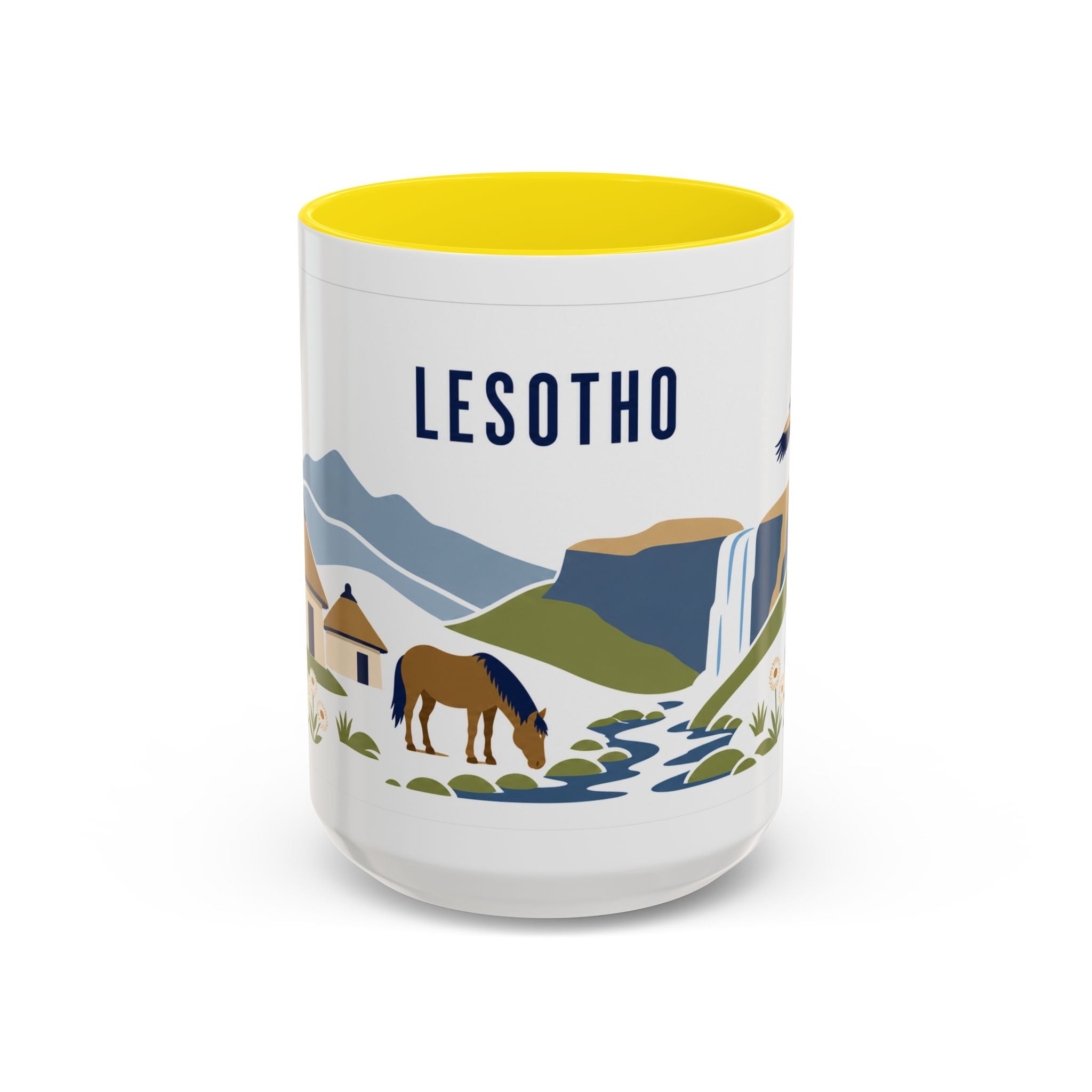 Lesotho Coffee Mug | Travel Souvenir Accent Mug | Country Gift Ceramic Cup 11oz 15oz
