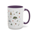 Austin Christmas Mug | Watercolor Travel Souvenir | Holiday Gift | Accent Ceramic Coffee Cup 11oz 15oz
