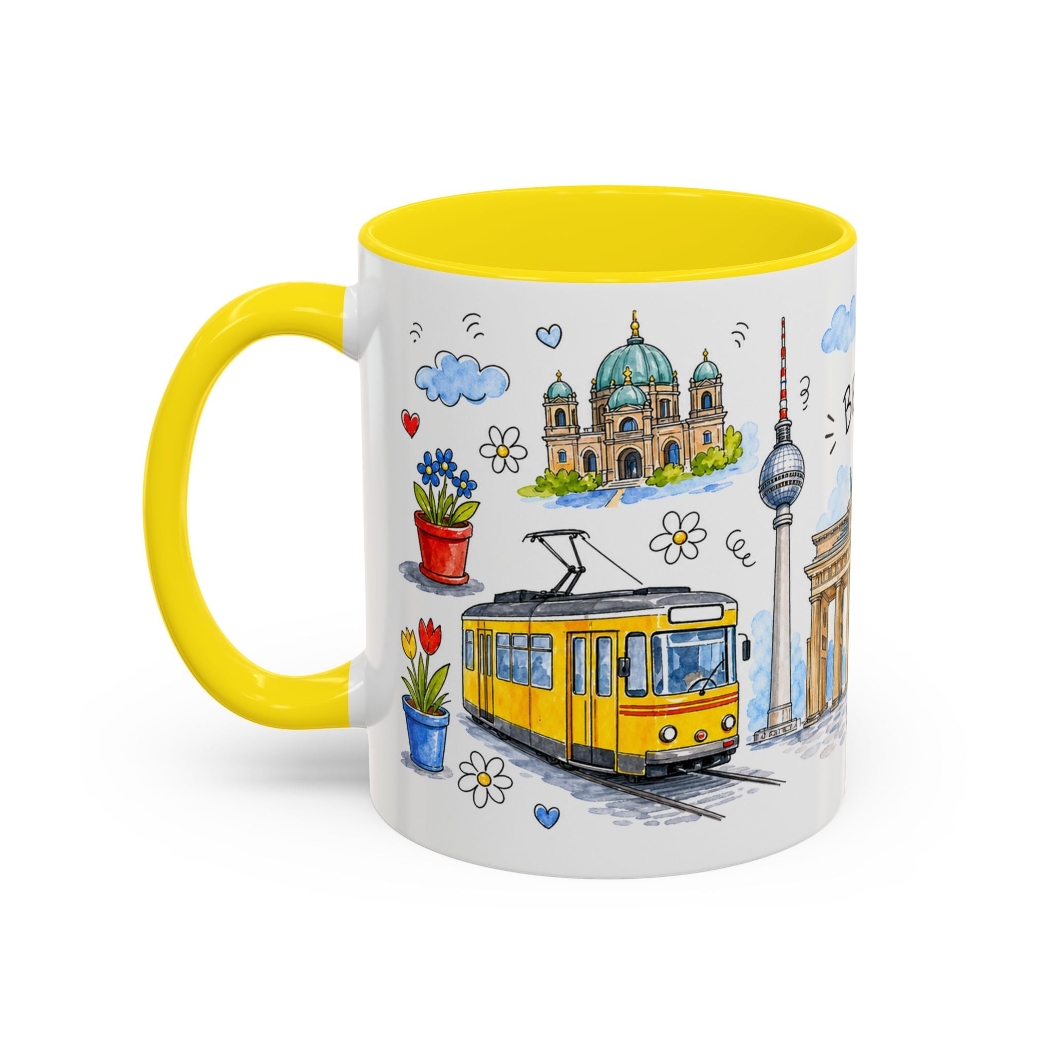 Berlin Travel Mug | European City Souvenir Accent Coffee Mug | 11oz 15oz Ceramic Cup