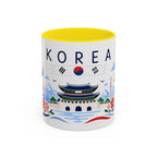 South Korea Coffee Mug | Travel Souvenir Accent Mug | Country Gift Ceramic Cup 11oz 15oz