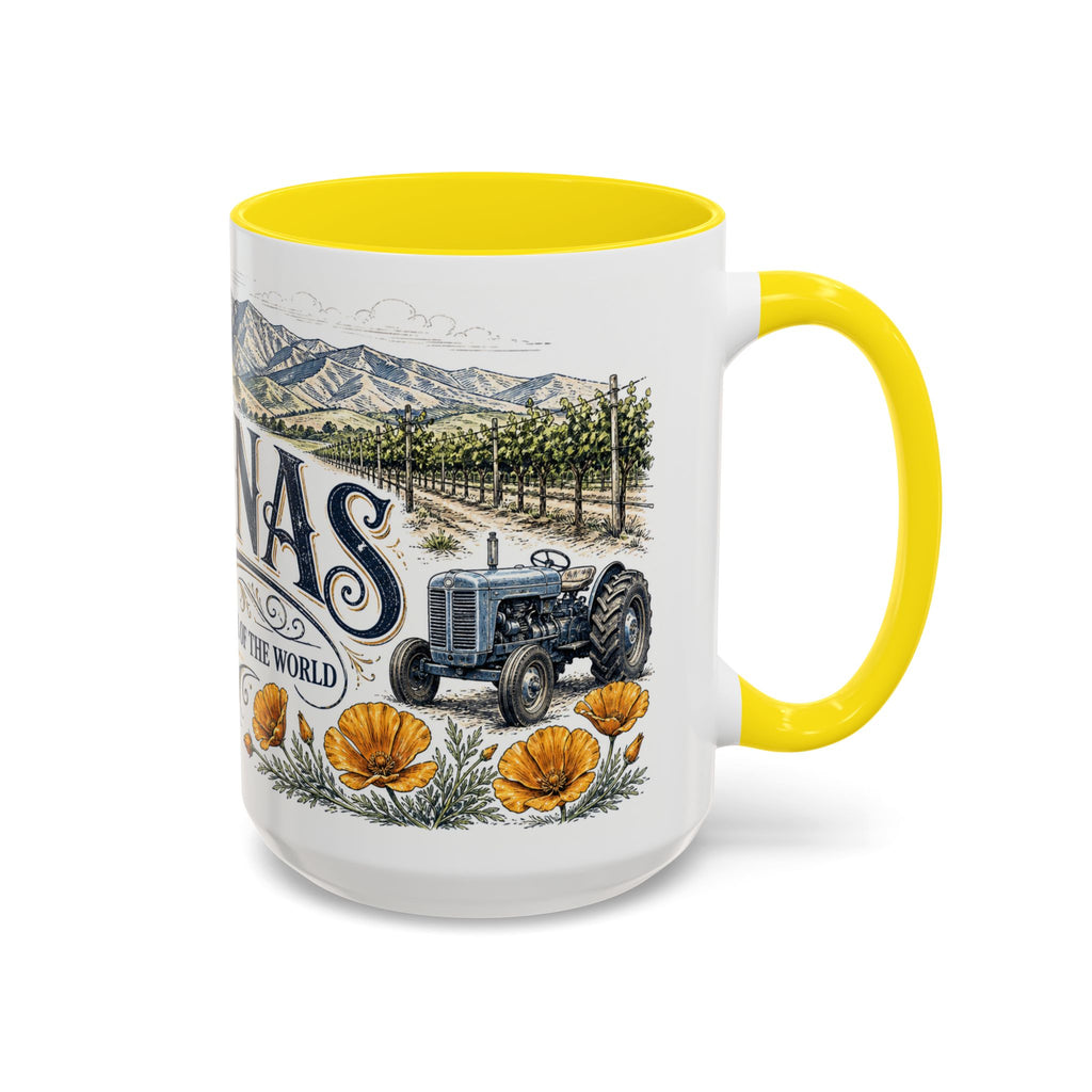 Salinas Coffee Mug | United States Travel Souvenir | Vintage Illustrated City Gift | 11 oz 15 oz Accent Mug