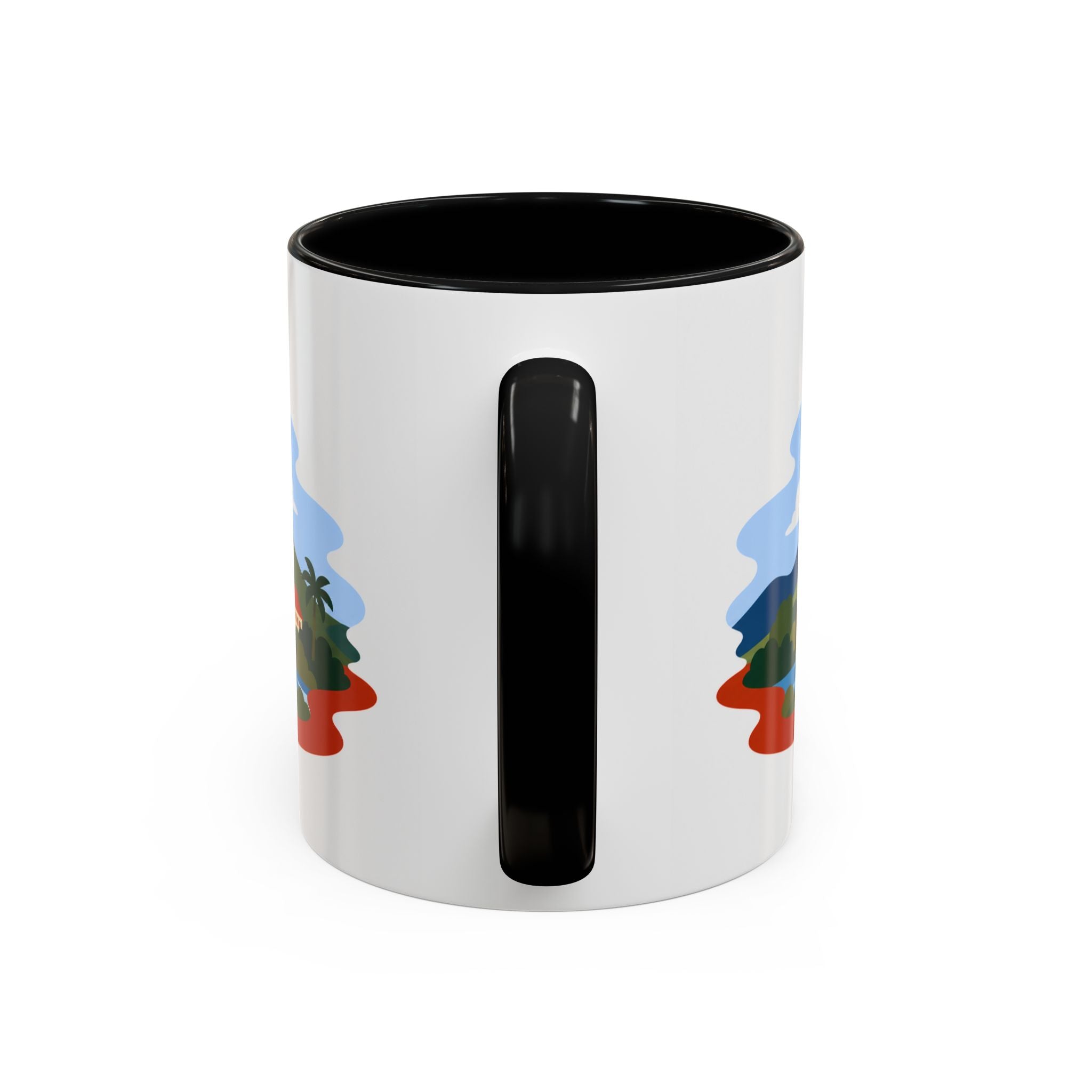 Luang Prabang Coffee Mug | Travel Destination Souvenir Gift | Accent Color Ceramic 11oz 15oz