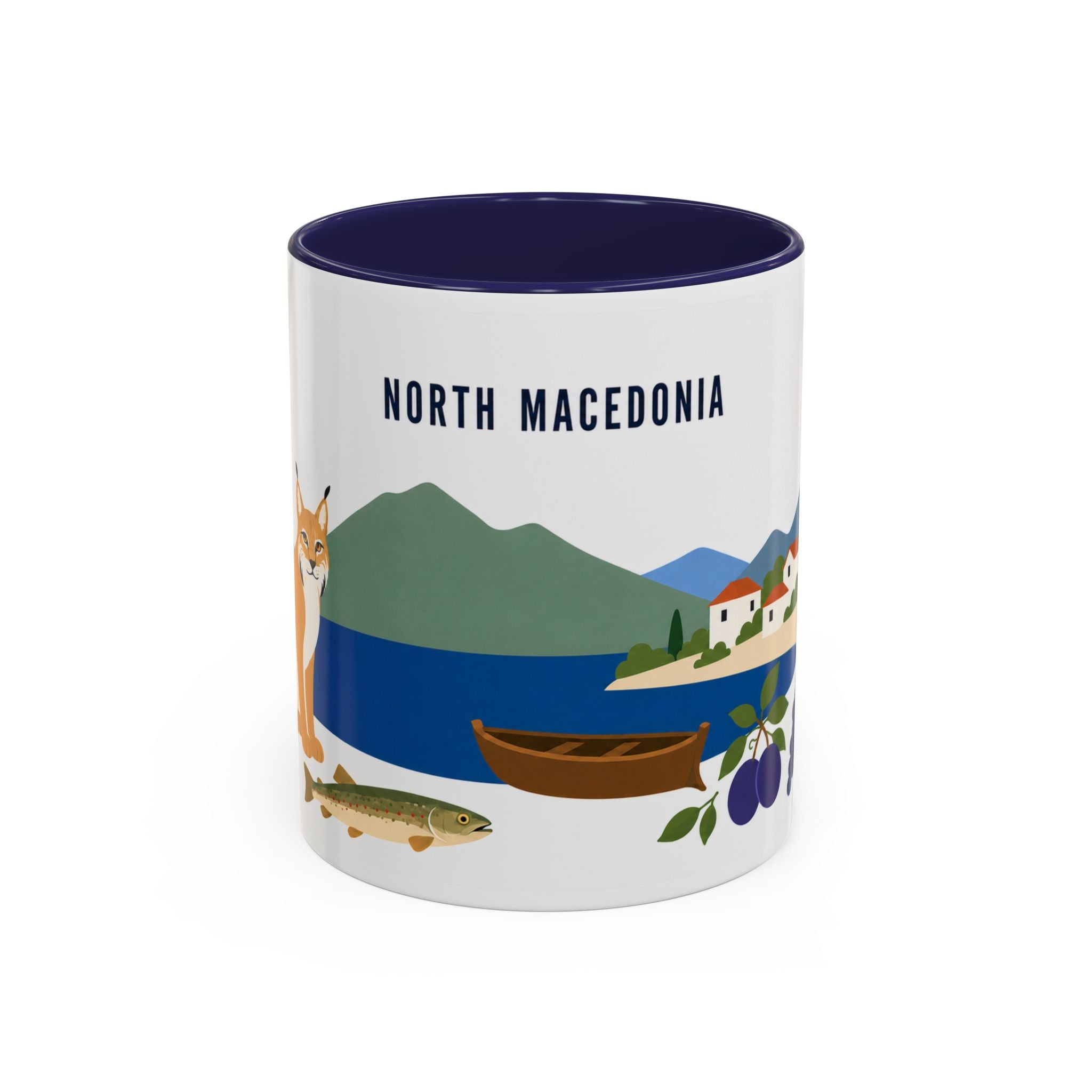 North Macedonia Coffee Mug | Travel Souvenir Accent Mug | Country Gift Ceramic Cup 11oz 15oz