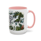 Iguazu Falls Coffee Mug | Travel Destination Souvenir Gift | Accent Color Ceramic 11oz 15oz