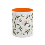 West Virginia Rhododendron Mug, State Flower Floral Coffee Cup, 11oz Botanical Gift