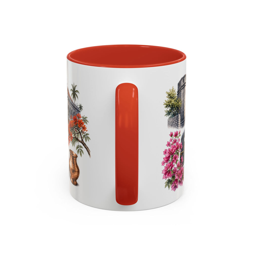 Pune Coffee Mug | India Travel Souvenir | Vintage Illustrated City Gift | 11 oz 15 oz Accent Mug