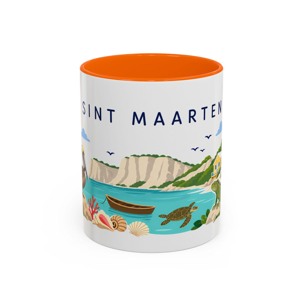 Sint Maarten Coffee Mug | Travel Souvenir Accent Mug | Country Gift Ceramic Cup 11oz 15oz