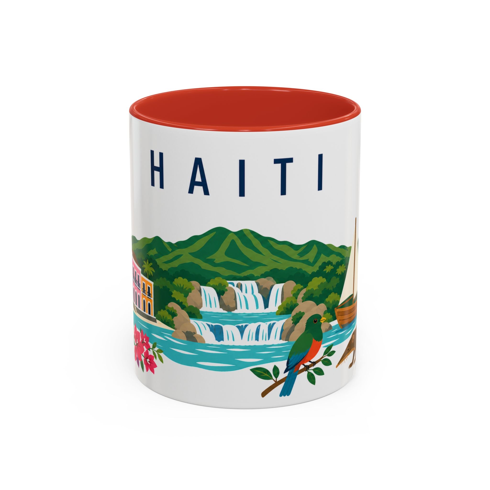Haiti Coffee Mug | Travel Souvenir Accent Mug | Country Gift Ceramic Cup 11oz 15oz