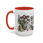 Bhutan Valleys Coffee Mug | Travel Destination Souvenir Gift | Accent Color Ceramic 11oz 15oz