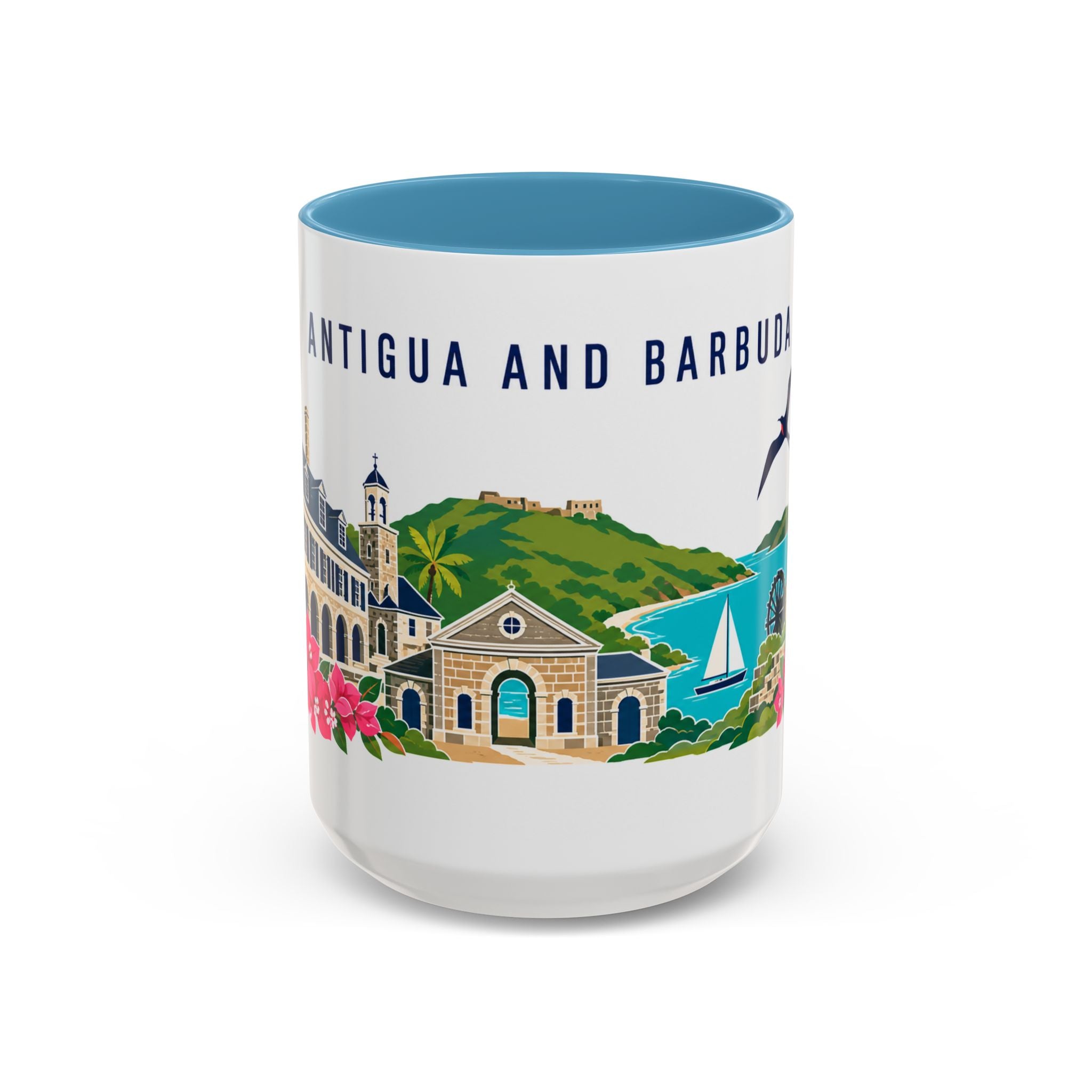 Antigua and Barbuda Coffee Mug | Travel Souvenir Accent Mug | Country Gift Ceramic Cup 11oz 15oz