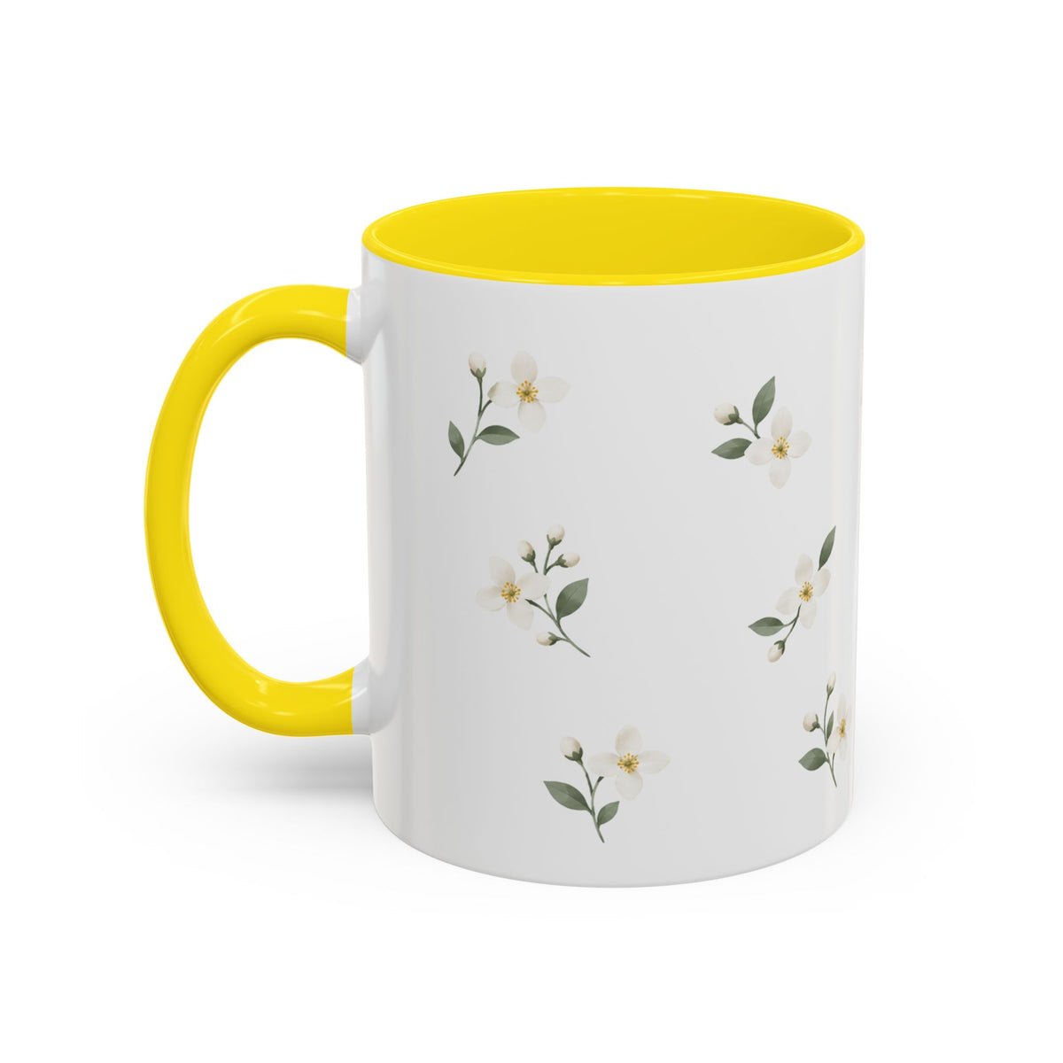 Idaho Syringa Mug, State Flower Floral Coffee Cup, 11oz Botanical Gift