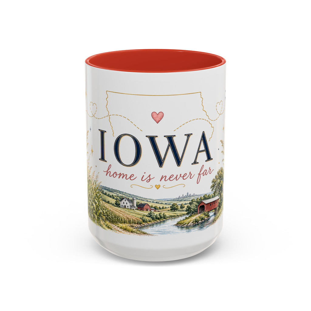 Iowa State Mug | Home is Never Far Accent Mug (11oz or 15oz)