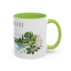 Marne-La-Vallée Coffee Mug | France Travel Souvenir | Porcelain Decal City Gift | 11oz 15oz Accent Mug
