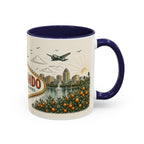 Orlando Coffee Mug | United States Travel Souvenir | Vintage Illustrated City Gift | 11 oz 15 oz Accent Mug