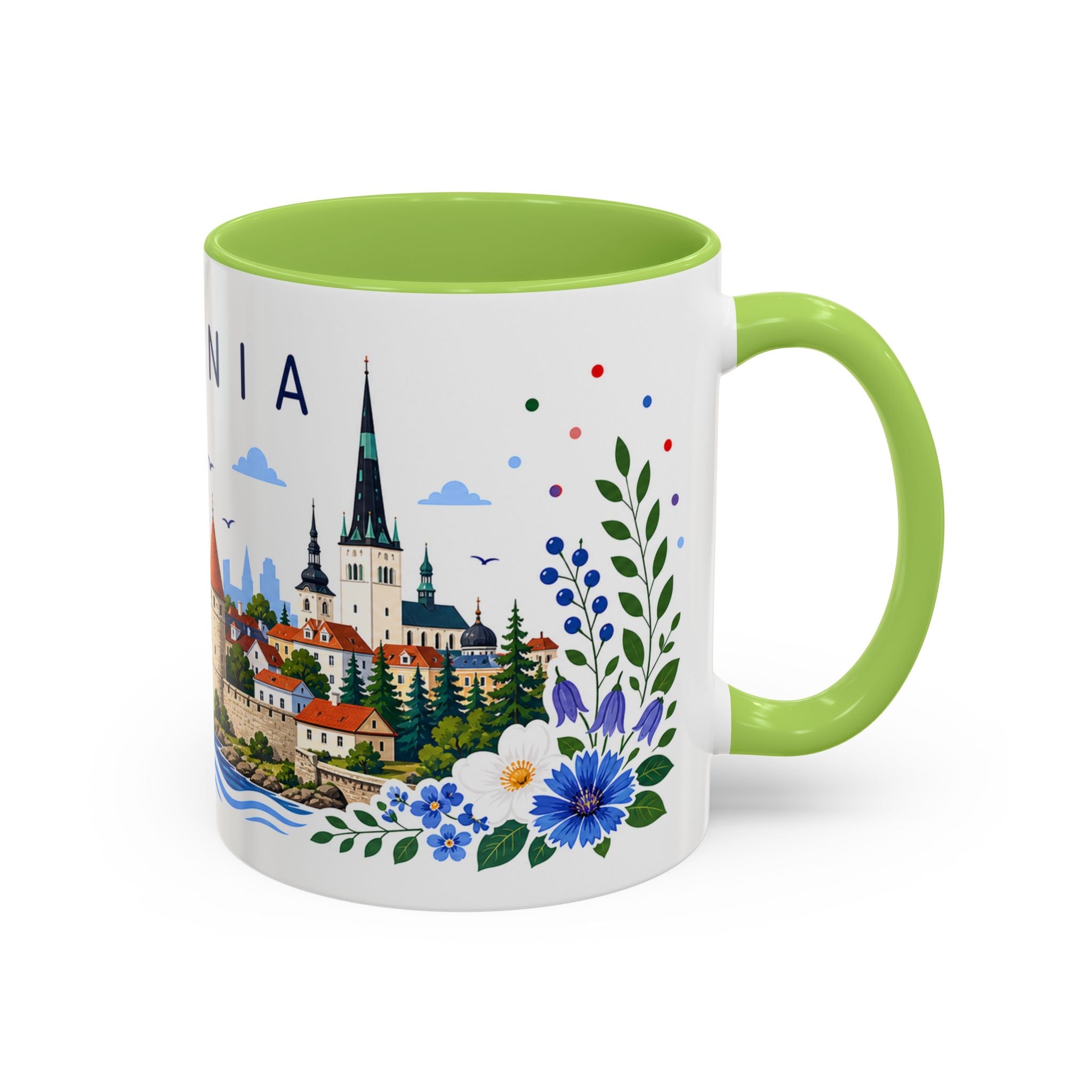 Estonia Coffee Mug | Travel Souvenir Accent Mug | Place Gift Ceramic Cup 11oz 15oz