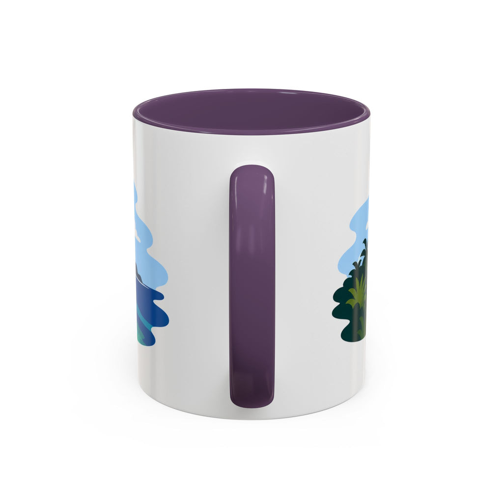National Park of American Samoa Coffee Mug | Solid Color Block Park Souvenir | 11oz 15oz Accent Mug