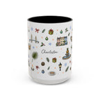 Charleston Christmas Mug | Watercolor City Souvenir, Holiday Travel Gift (11oz/15oz)