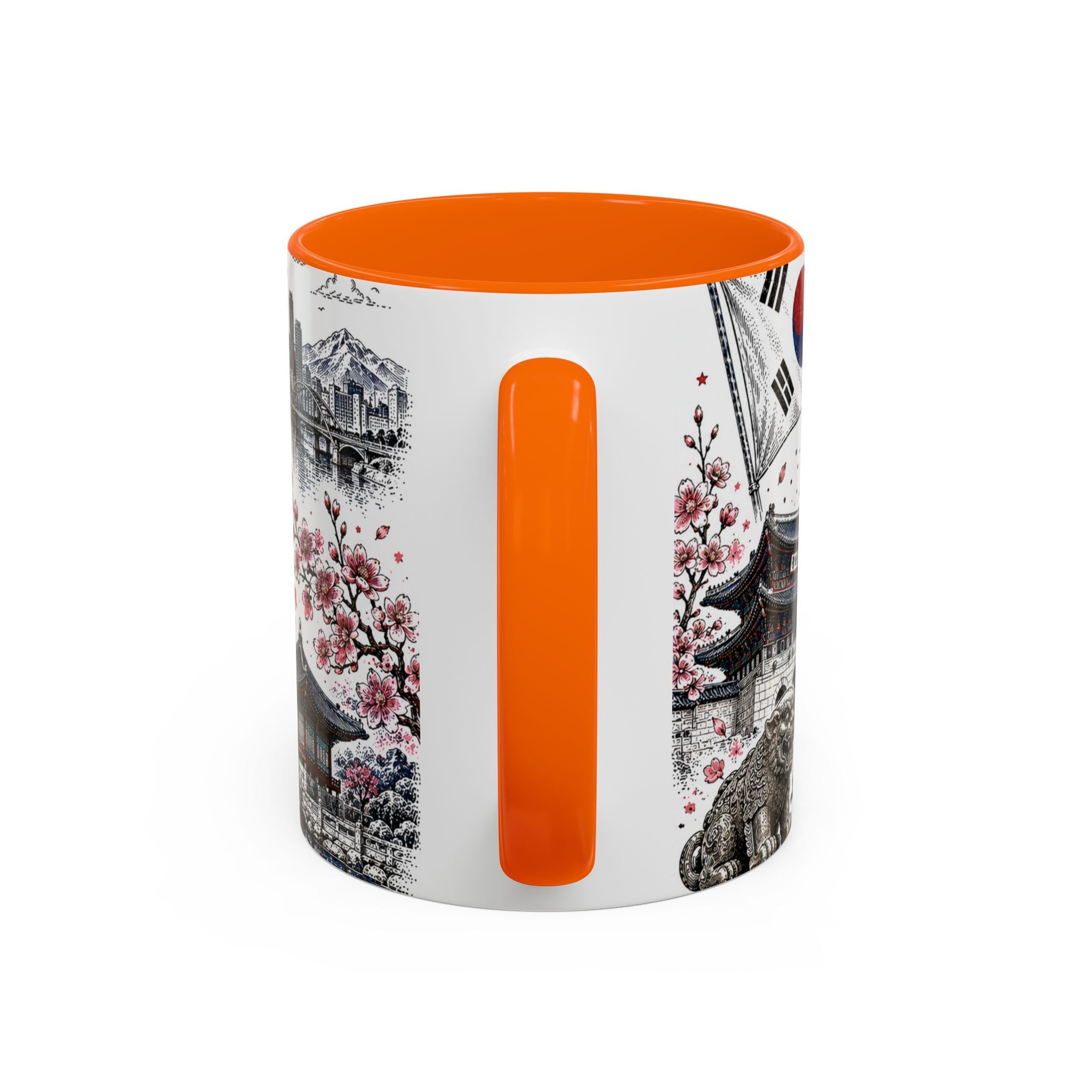 South Korea Soccer Coffee Mug | World Cup Fan Gift | Accent Color Ceramic 11oz 15oz Match Day Cup