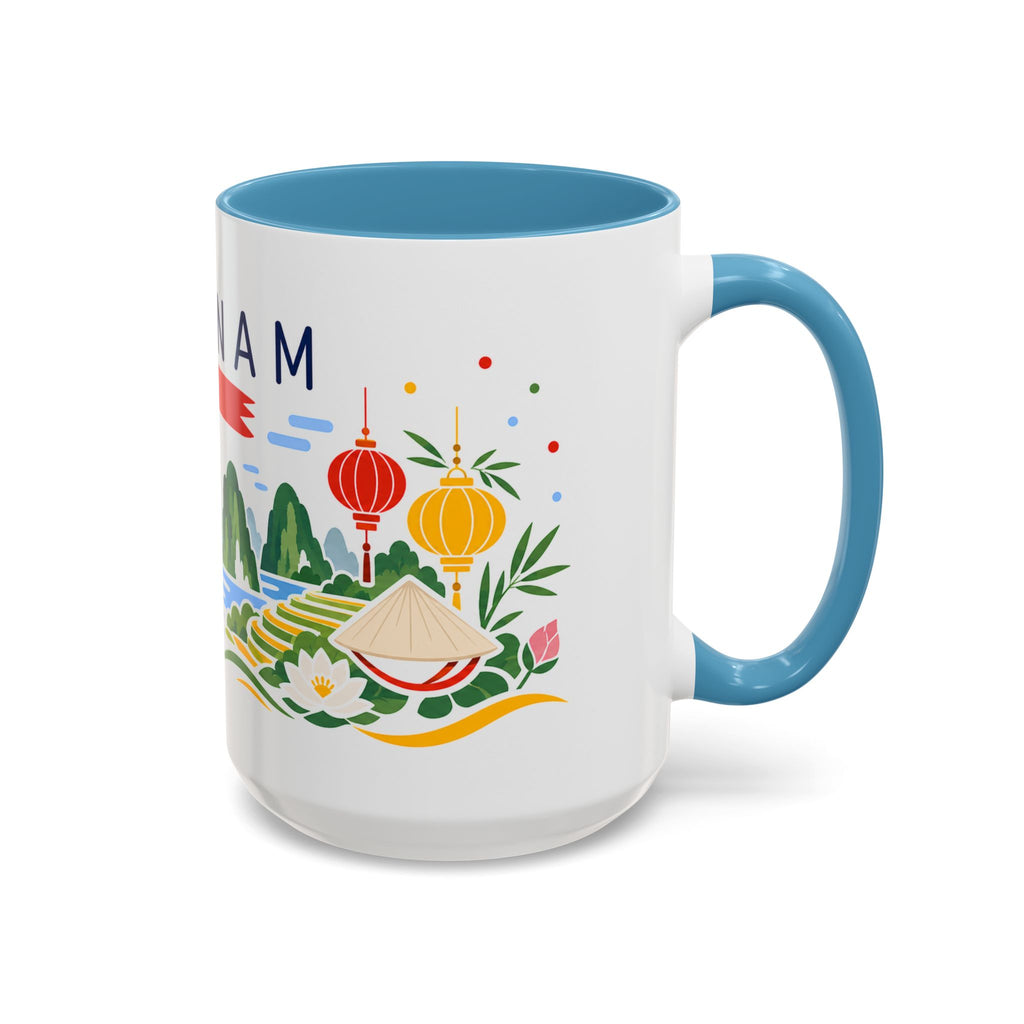 Vietnam Coffee Mug | Travel Souvenir Accent Mug | Country Gift Ceramic Cup 11oz 15oz