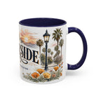 Riverside Coffee Mug | United States Travel Souvenir | Vintage Illustrated City Gift | 11 oz 15 oz Accent Mug