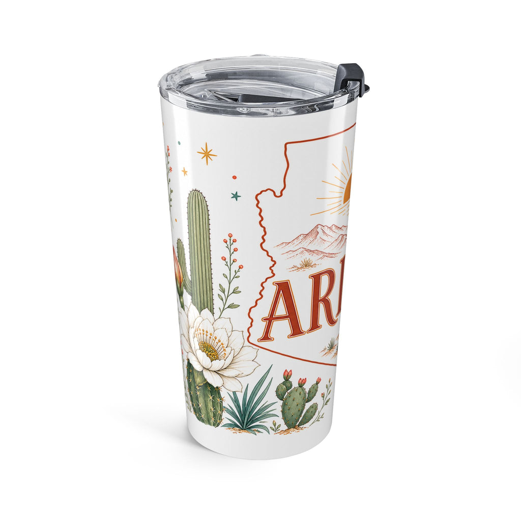 Arizona State Flower 20oz Tumbler | Arizona Botanical Gift | Insulated Stainless Steel Travel Cup