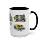 Baltimore Illustrated Travel Mug | City Souvenir Accent Coffee Mug | 11oz 15oz Ceramic Cup