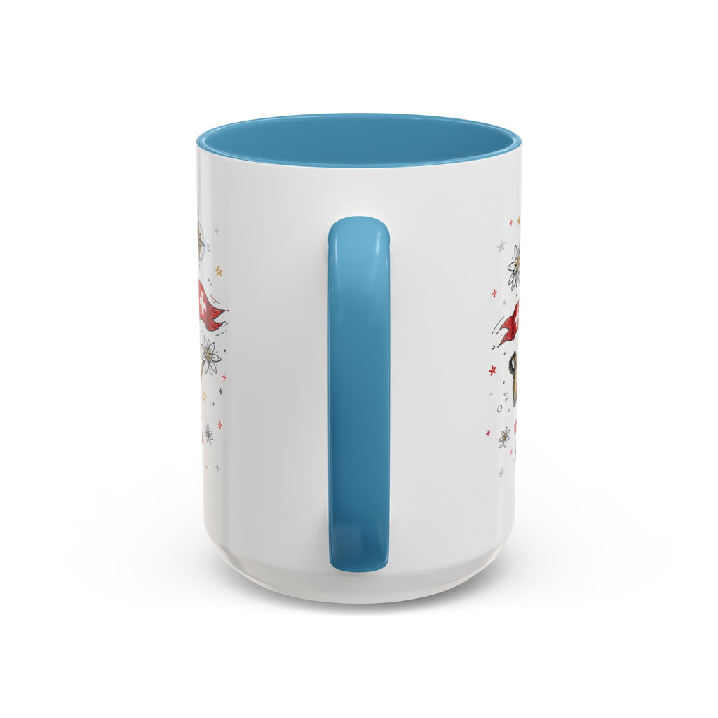 Switzerland Coffee Mug | World Cup Soccer Fan Gift | Accent Color Ceramic 11oz 15oz