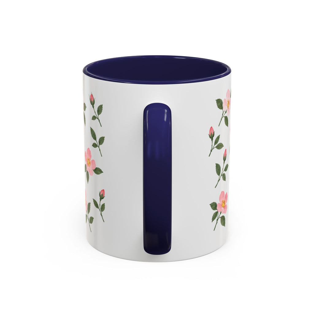 Iowa Wild Rose Mug, State Flower Floral Coffee Cup, 11oz Botanical Gift