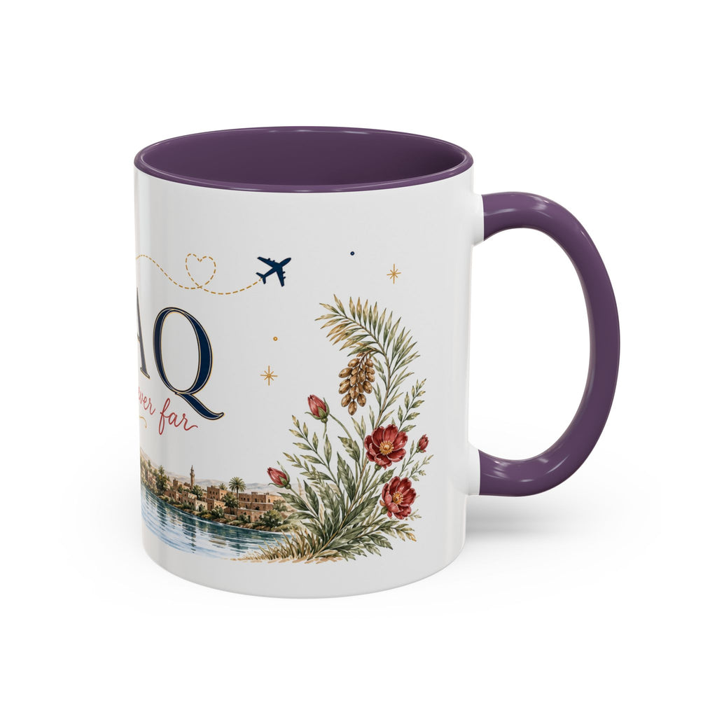 Iraq Home Country Mug | Moving Away Gift | Long Distance Friendship | 11 oz 15 oz Accent Mug