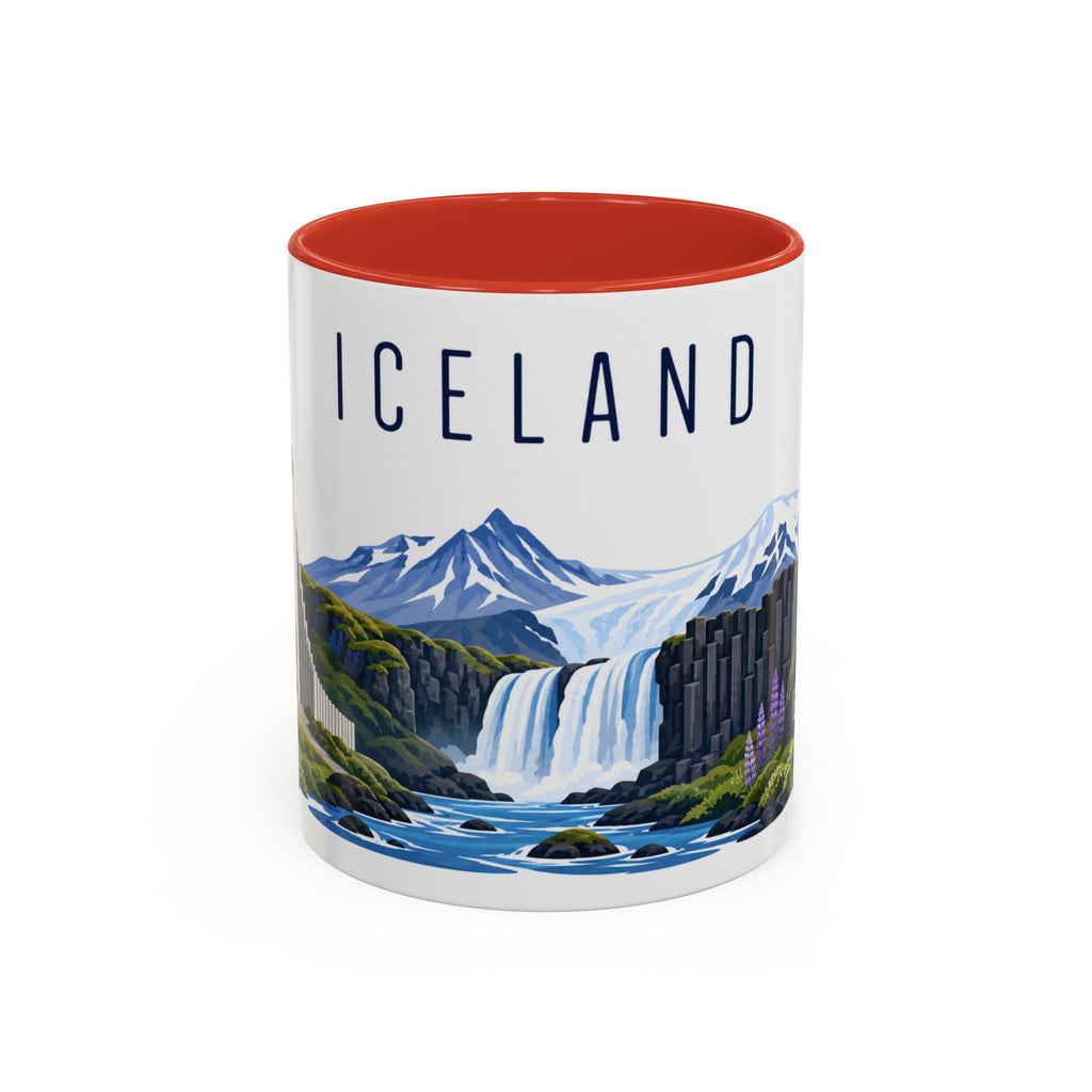 Iceland Coffee Mug | Travel Souvenir Accent Mug | Country Gift Ceramic Cup 11oz 15oz