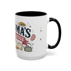 Grandma's Kitchen Hugs Coffee Mug | Gift From Grandkids | Accent Color Ceramic 11oz 15oz