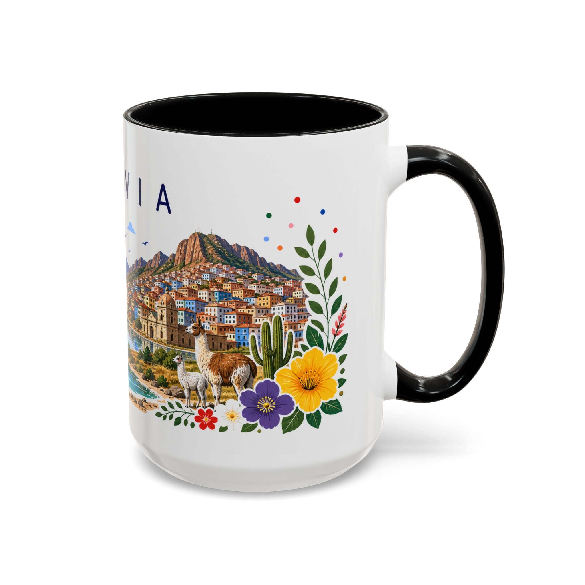 Bolivia Coffee Mug | Travel Souvenir Accent Mug | Place Gift Ceramic Cup 11oz 15oz