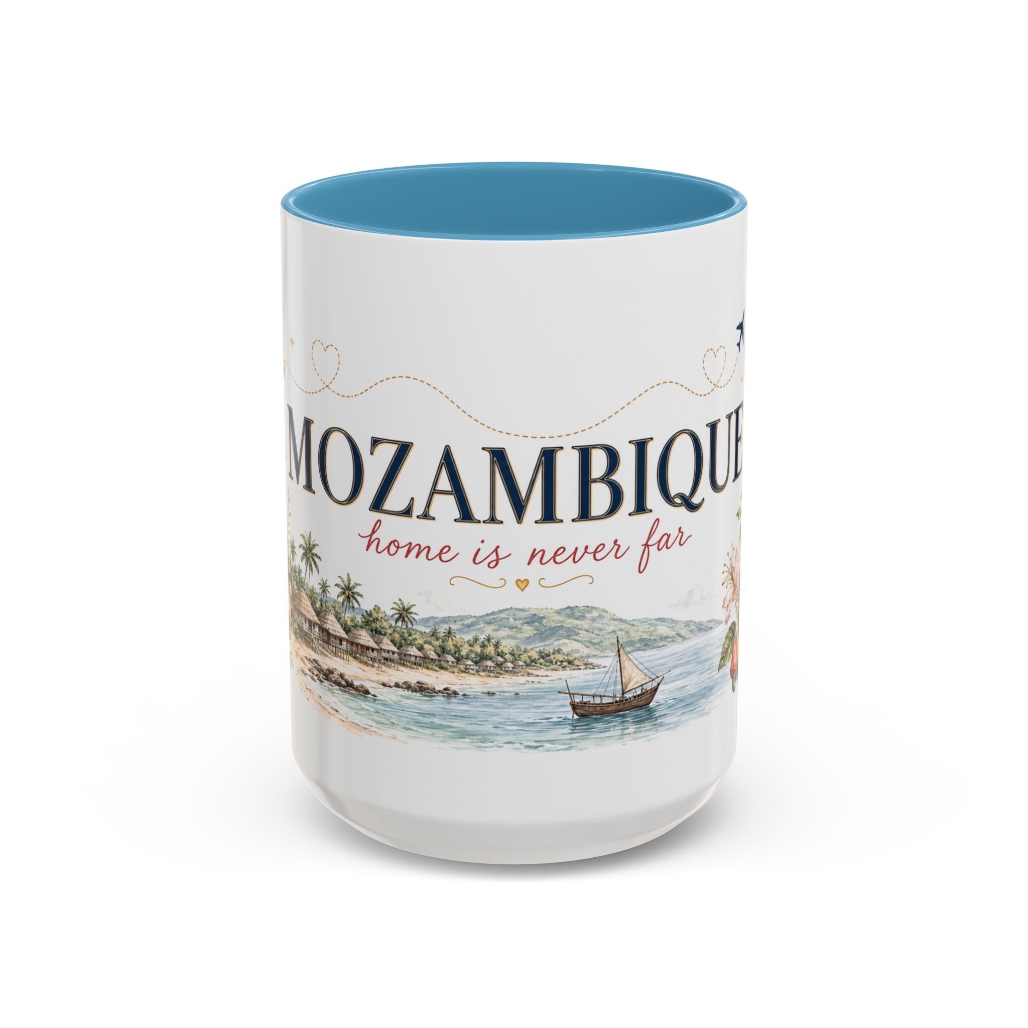Mozambique Home Country Mug | Moving Away Gift | Long Distance Friendship | 11 oz 15 oz Accent Mug