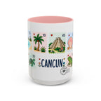 Cancun Coffee Mug | Postage Stamp Collage Mug | Travel Souvenir Accent Cup 11oz 15oz