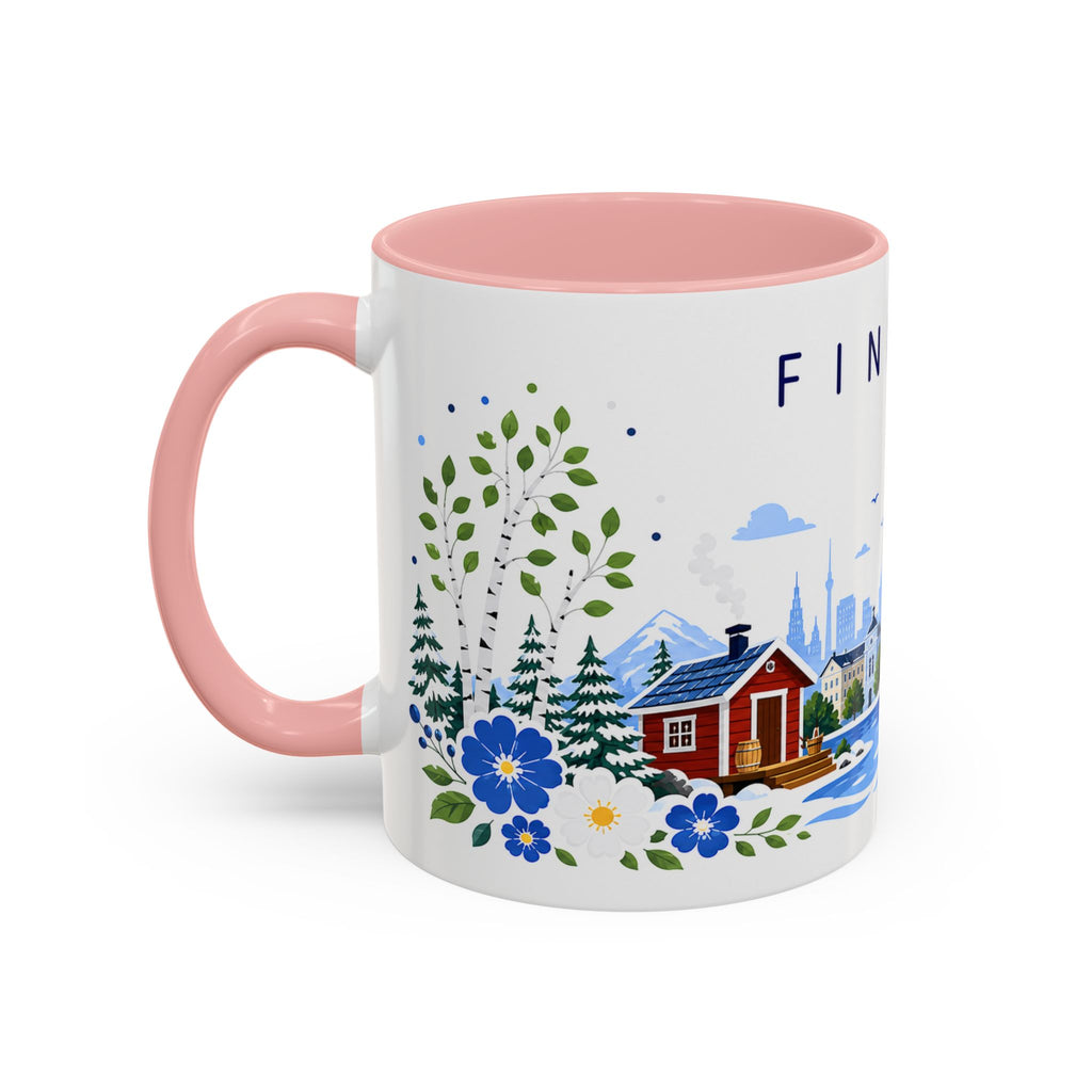 Finland Coffee Mug | Travel Souvenir Accent Mug | Place Gift Ceramic Cup 11oz 15oz