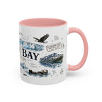 Glacier Bay National Park Coffee Mug | Alaska Wilderness Kayaking Gift | Accent Color Ceramic 11oz 15oz