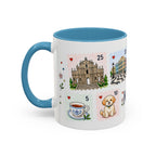 Macau Coffee Mug | Postage Stamp Collage Mug | Travel Souvenir Accent Cup 11oz 15oz