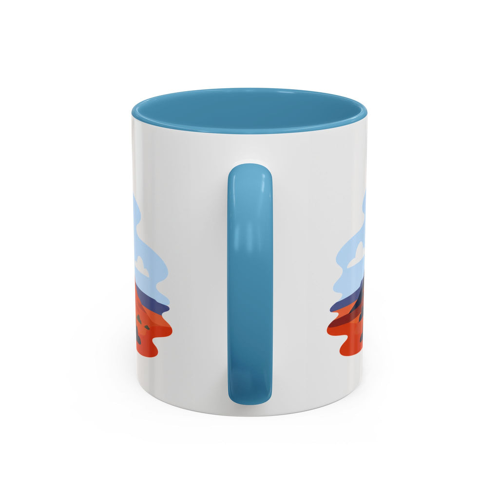 Monument Valley Coffee Mug | Travel Destination Souvenir Gift | Accent Color Ceramic 11oz 15oz