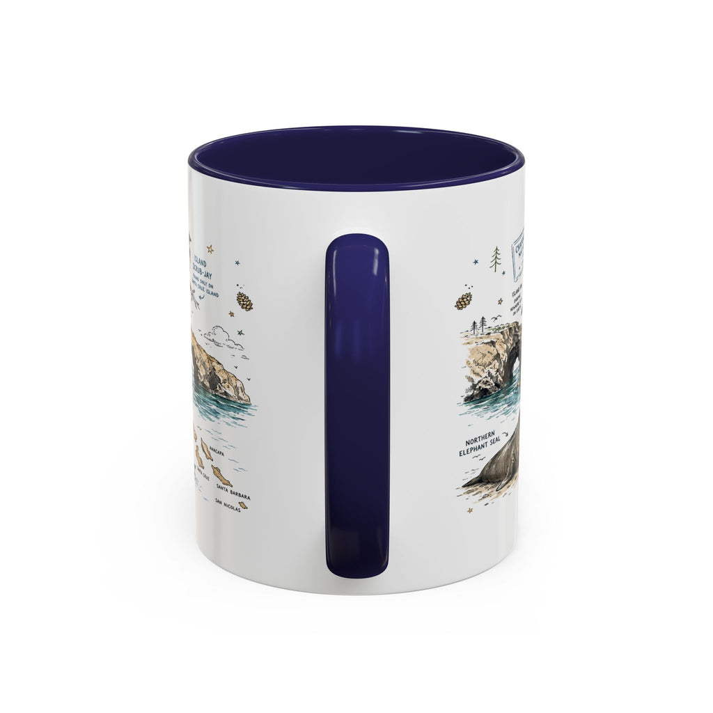 Channel Islands National Park Coffee Mug | California Island Wildlife Marine Gift | Accent Color Ceramic 11oz 15oz