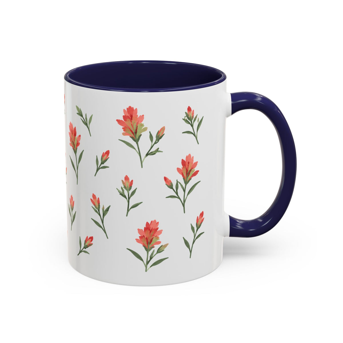 Wyoming Indian Paintbrush Mug, State Flower Floral Coffee Cup, 11oz Botanical Gift