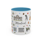 Madrid Christmas Mug | Watercolor City Souvenir, Travel Memories, Ceramic Coffee Cup