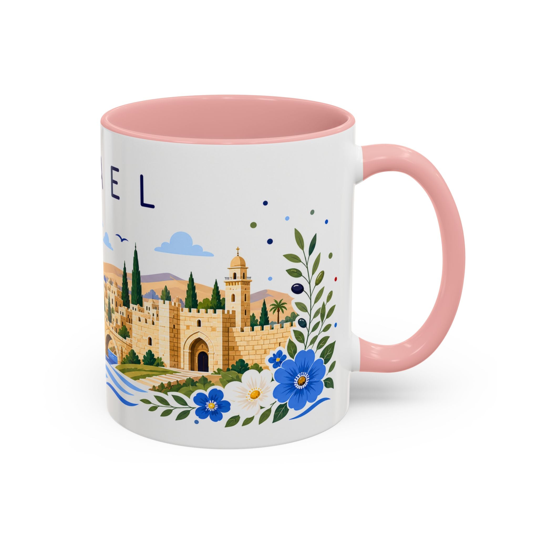 Israel Coffee Mug | Travel Souvenir Accent Mug | Place Gift Ceramic Cup 11oz 15oz