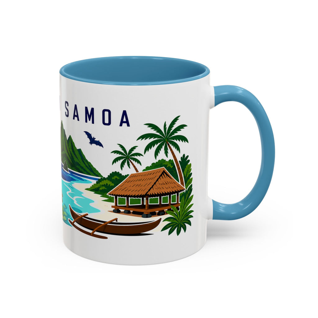 American Samoa Coffee Mug | Travel Souvenir Accent Mug | Country Gift Ceramic Cup 11oz 15oz