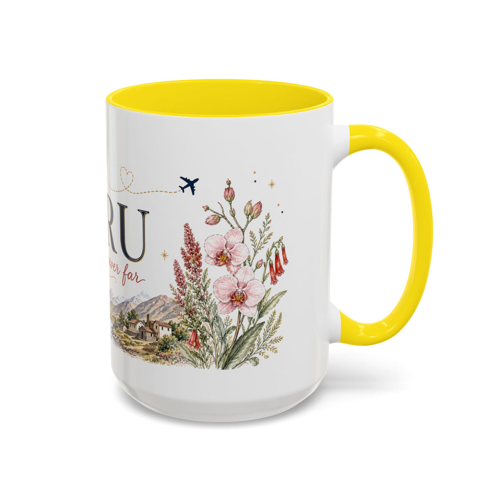 Peru Home Country Mug | Moving Away Gift | Long Distance Friendship | 11 oz 15 oz Accent Mug