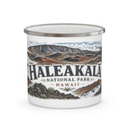 Haleakalā National Park Vintage Enamel Camping Mug | 12oz National Park Hiking Gift