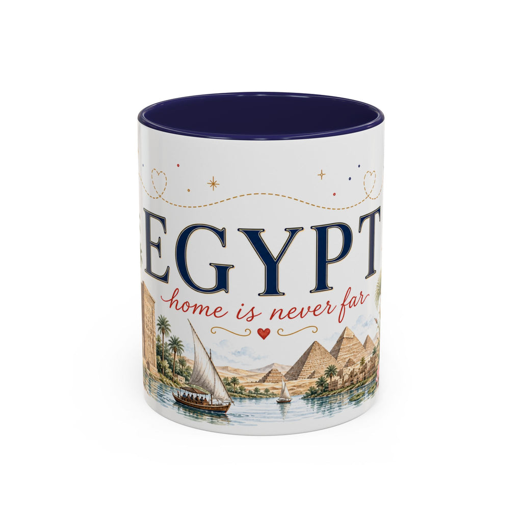Egypt Home Country Mug | Moving Away Gift | Long Distance Friendship | 11 oz 15 oz Accent Mug