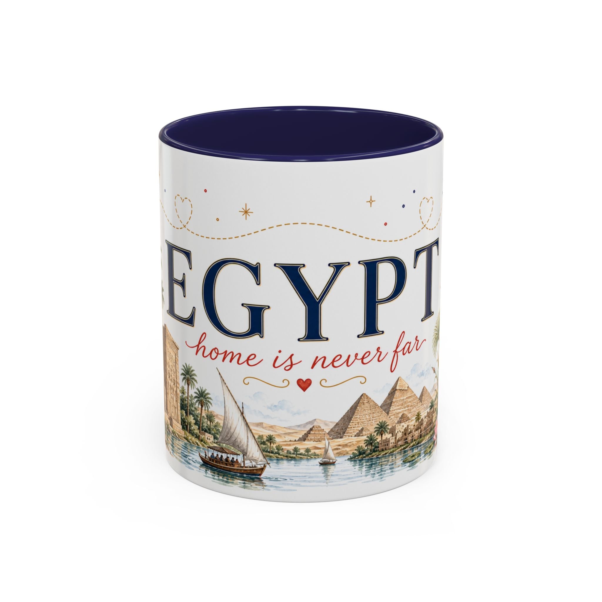 Egypt Home Country Mug | Moving Away Gift | Long Distance Friendship | 11 oz 15 oz Accent Mug