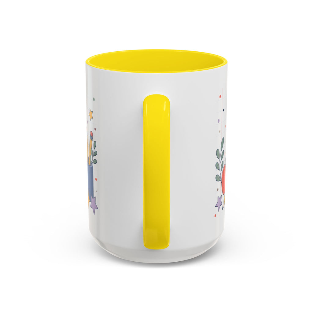 Personalized Teacher Mug | Custom Name Notebook Coffee Cup | Back to School Gift 11oz 15oz