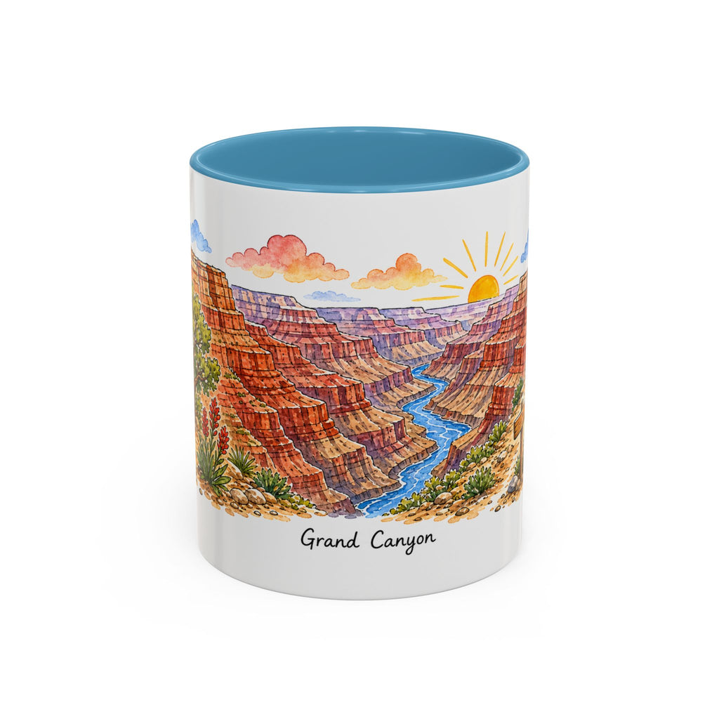 Grand Canyon National Park Mug | US Travel Souvenir Accent Coffee Mug | 11oz 15oz Ceramic Cup