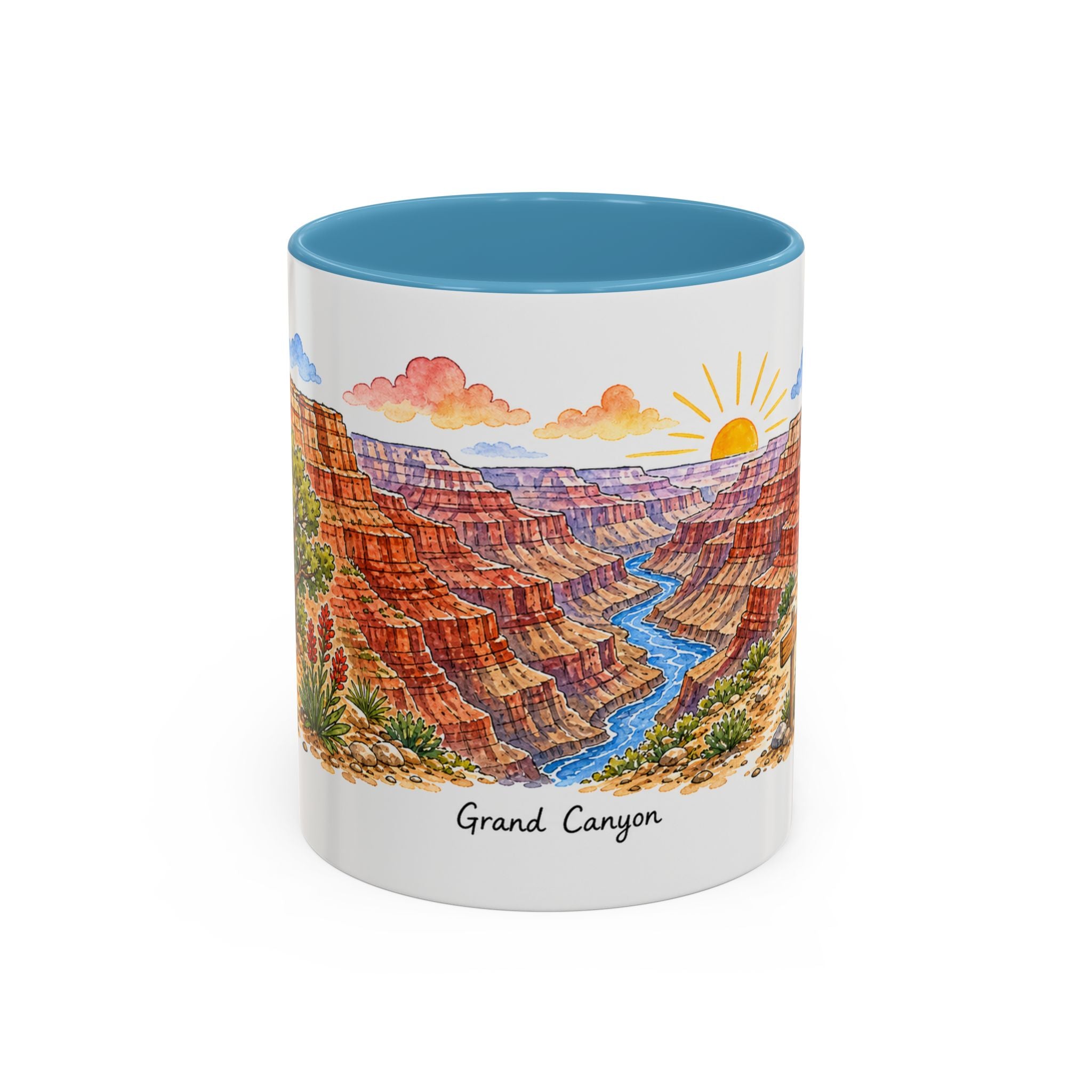 Grand Canyon National Park Mug | US Travel Souvenir Accent Coffee Mug | 11oz 15oz Ceramic Cup